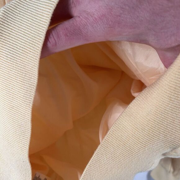 Fairway & Greene Italian Merino Sweater Men's Large Yellow Wool 1/4 Zip Lined - Picture 7 of 11